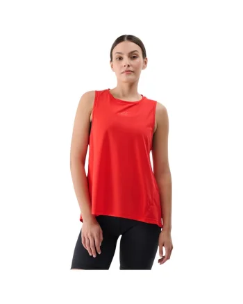 Maiou sport dama  functional, fara maneci, portocaliu, poliester