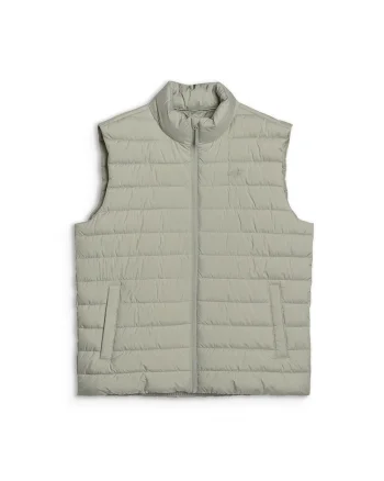 Vesta sport barbateasca  bej, sintetic, guler inalt