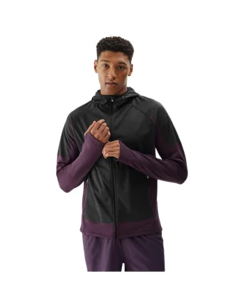 Jacheta sport  neagra, poliester, croiala stransa, uscare rapida