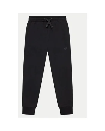 Pantaloni fete,  303943363, Bumbac/Poliester, Negru, Negru