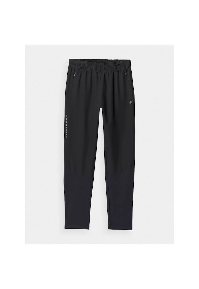 Pantaloni Alergare Barbati  Antracit, Material Usor, Uscare Rapida, Elemente Reflectorizante, Sezon AW24