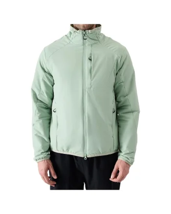 Jacheta de puf barbati  impermeabila, elastica, verde, material sintetic,