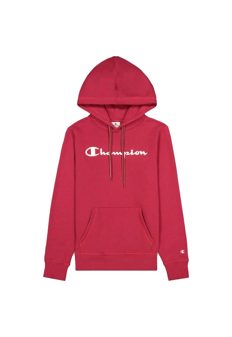 Hanorac sport  gluga, buzunar cangur, bumbac, roz,