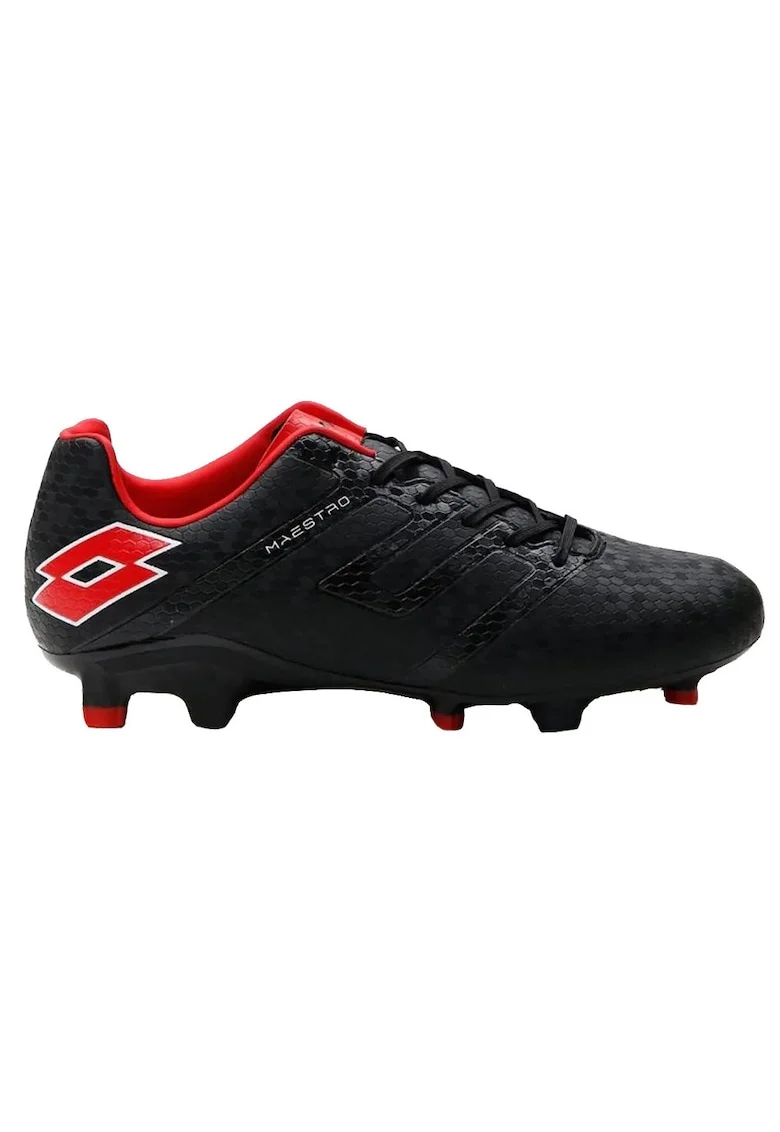Pantofi sport barbati  Maestro 700 IV FG, negru/rosu, piele ecologica, talpa cu 12 crampoane, croi asimetric