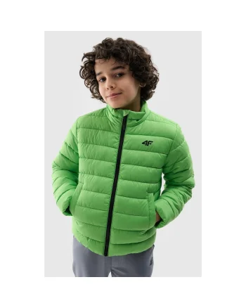 Jacheta Matlasata Baieti  Junior, Verde, Poliester Hidrofob, Tehnologie 4FWarm, Marime 140, SPORTSTYLE