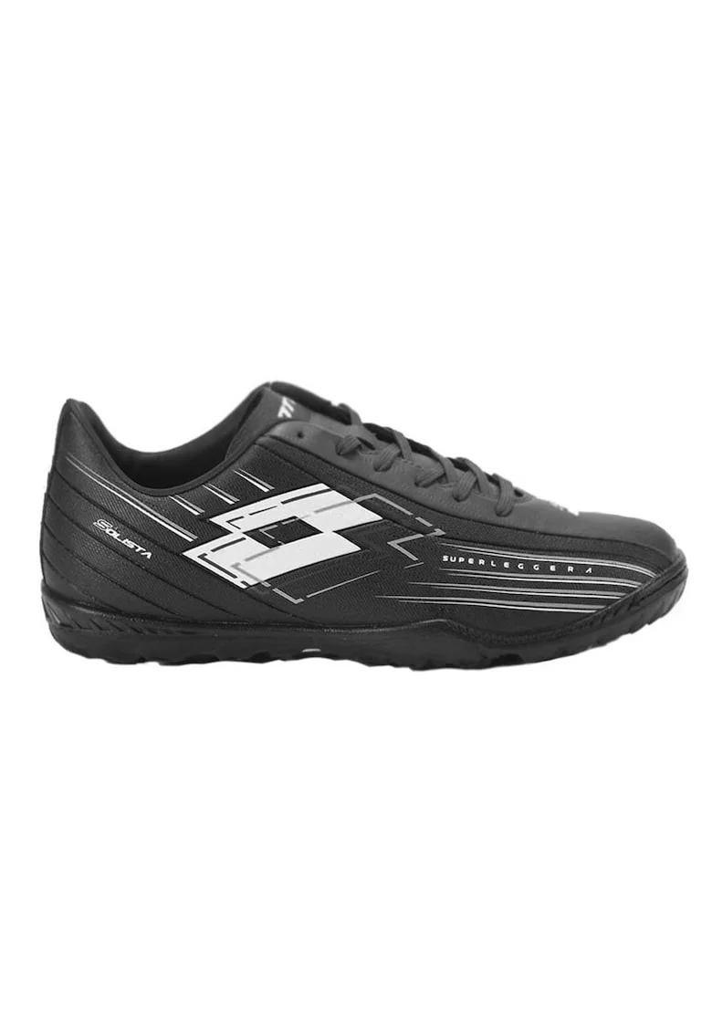 Ghete sport  Solista 700 VII TF JR, sintetic, pentru baieti, negru, pentru fotbal
