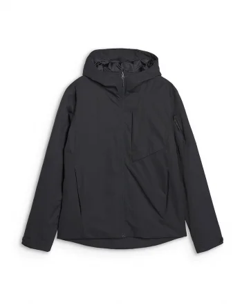 Jacheta de tranzitie barbati  membrana NeoDry 8000/5000, gluga, neagra, sintetic