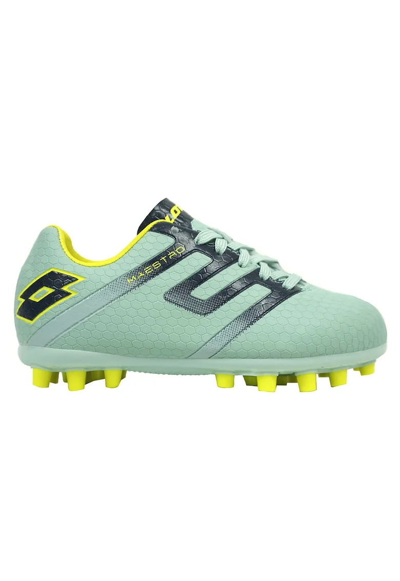 Ghete fotbal  Maestro 700 V AGM JR, confortabile, pentru suprafete sintetice, verde, piele ecologica