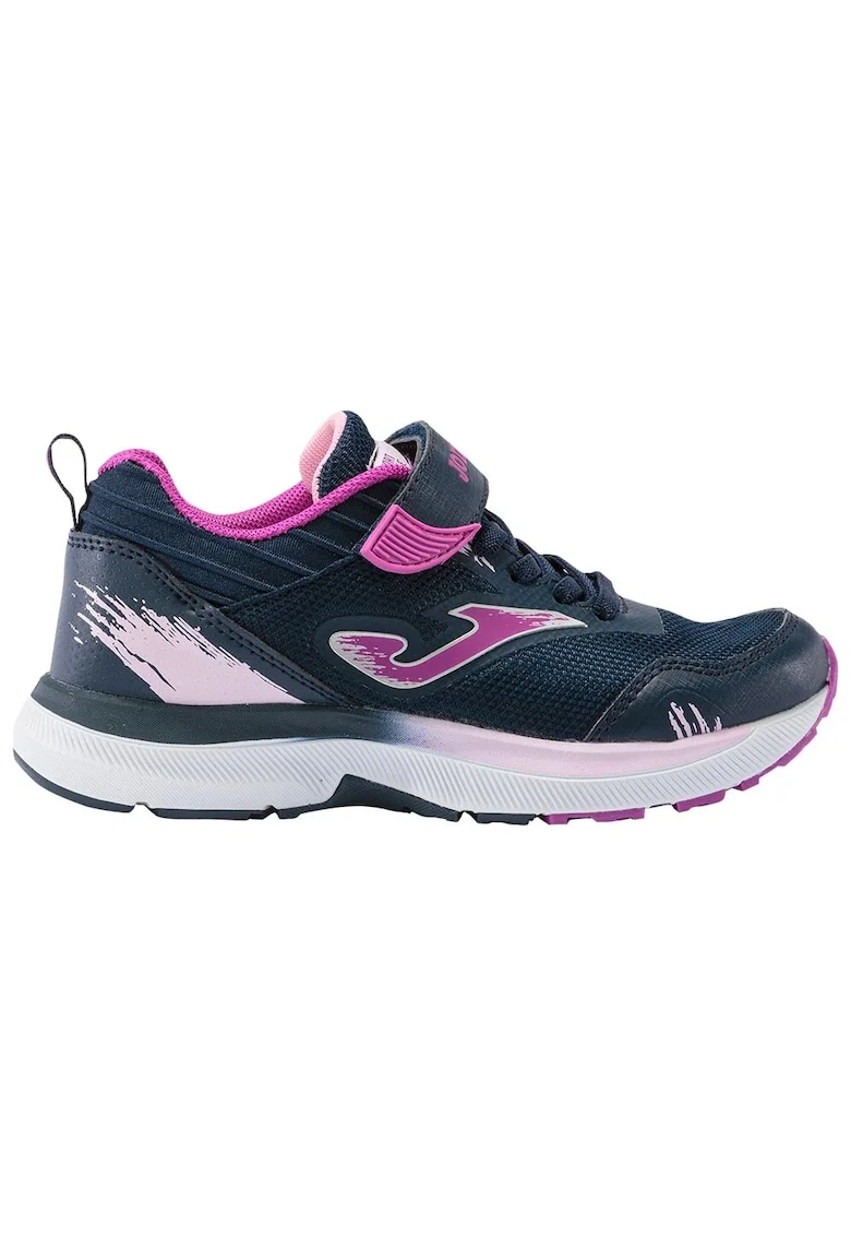 Pantofi sport copii  Fast JR, bleumarin/roz, micro PU, talpa din cauciuc,