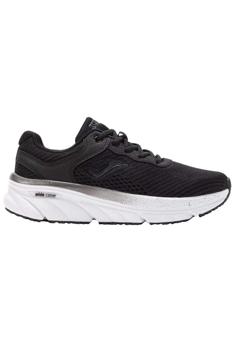 Pantofi sport dama  Atenea Lady, negru, piele sintetica si plasa, talpa antiderapanta, brant MEMORY FOAM
