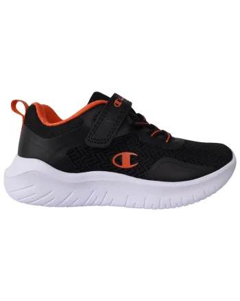 Pantofi sport copii  Softy Evolve B TD S32209, talpa joasa, antiderapanta, material tip plasa, negru,