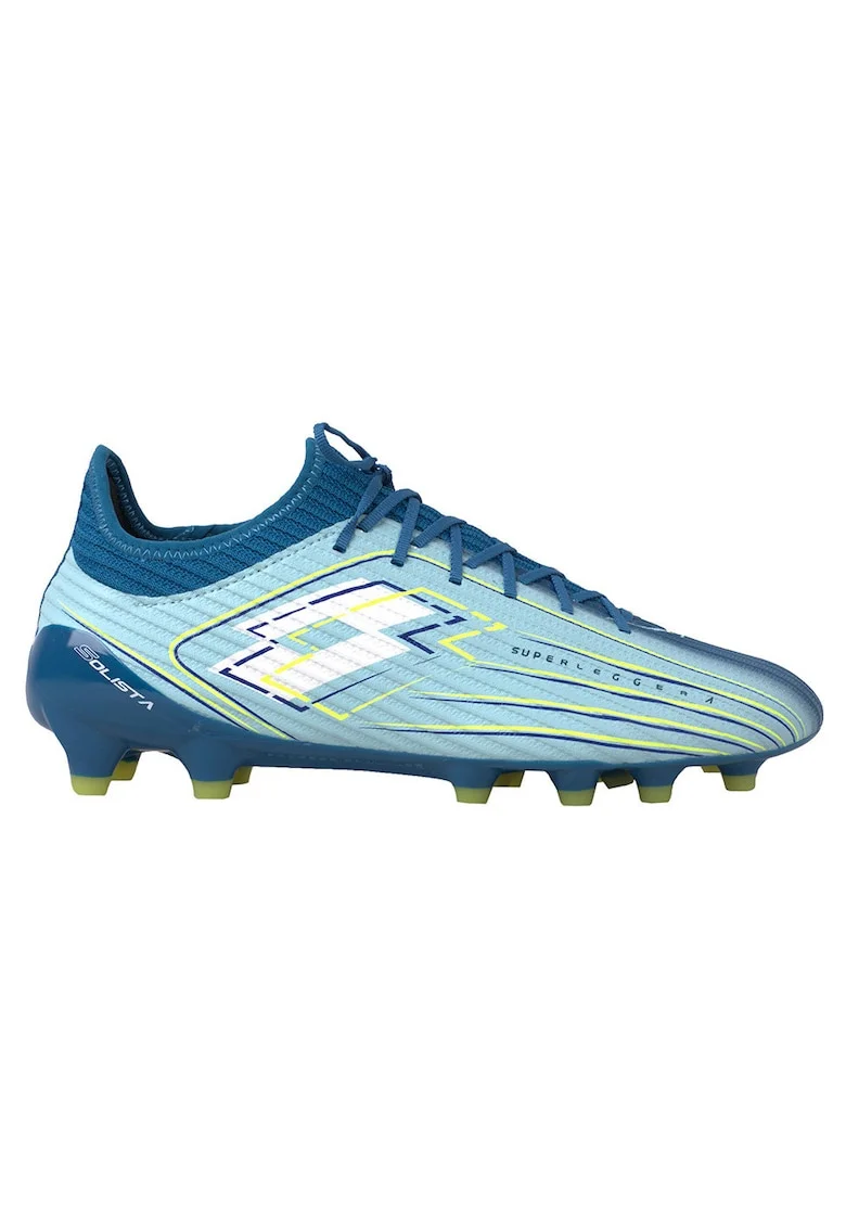 Ghete fotbal  Solista 200 VII FG, albastru, textil, teren dur, tehnologie avansata