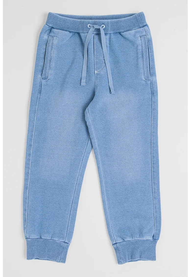 Pantaloni jogger cu doua buzunare, Albastru deschis