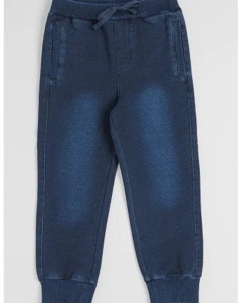 Pantaloni jogger cu doua buzunare, Negru