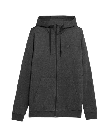 Hanorac sport barbati  gluga, 80% bumbac, 20% poliester, gri,