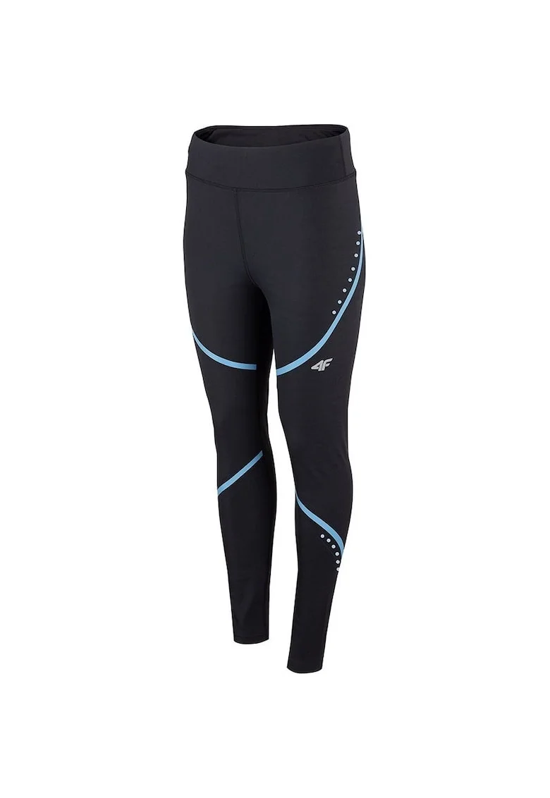 Pantaloni sport dama,  Poliester, Negru,