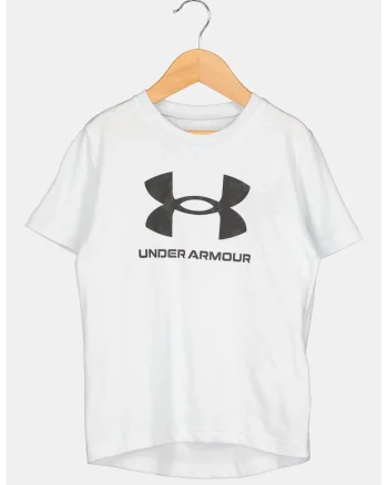 Tricou cu imprimeu logo, pentru fitness Sportstyle, Negru/Gri deschis