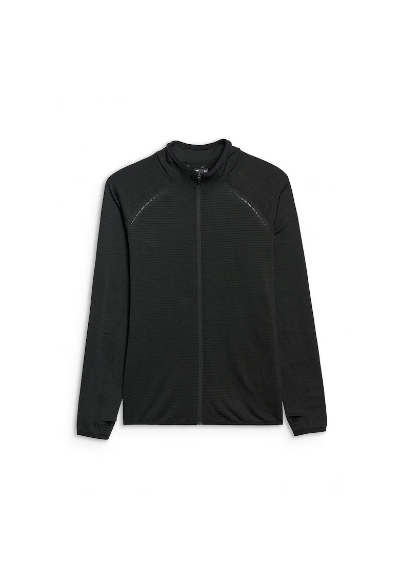 Hanorac dama  regular, negru, poliester, cu uscare rapida