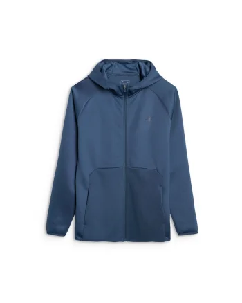 Hanorac  Barbati Fermoar Gluga,Denim