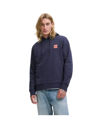 Hanorac JACK &JONES Brandy Sweat Hood 48761, Albastru inchis