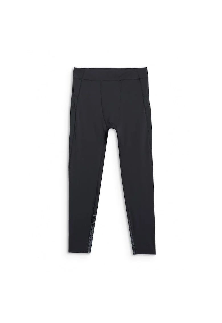 Pantaloni alergare barbati,  poliester, negru