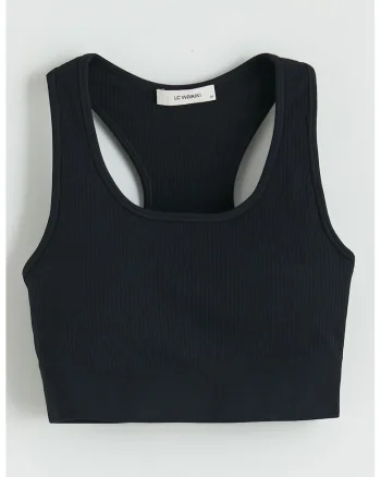Top crop cu striatii, Gri antracit