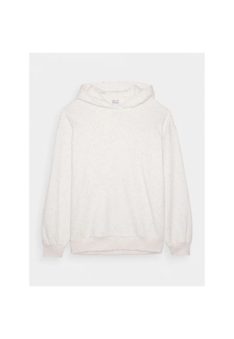 Hanorac Oversize  Barbati Alb Ecru Sportstyle, 95% Bumbac, Gluga Integrata, Buzunar Marsupiu, Maneci Umeri Cazuti, 350g Grosime, S-3XL, Bej