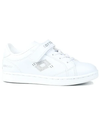 Pantofi sport copii,  Jambol GC K, alb, sintetic, velcro,