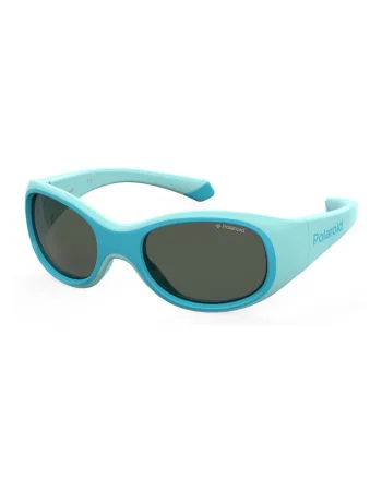 Ochelari de soare ovali cu lentile polarizate, Albastru aquamarin