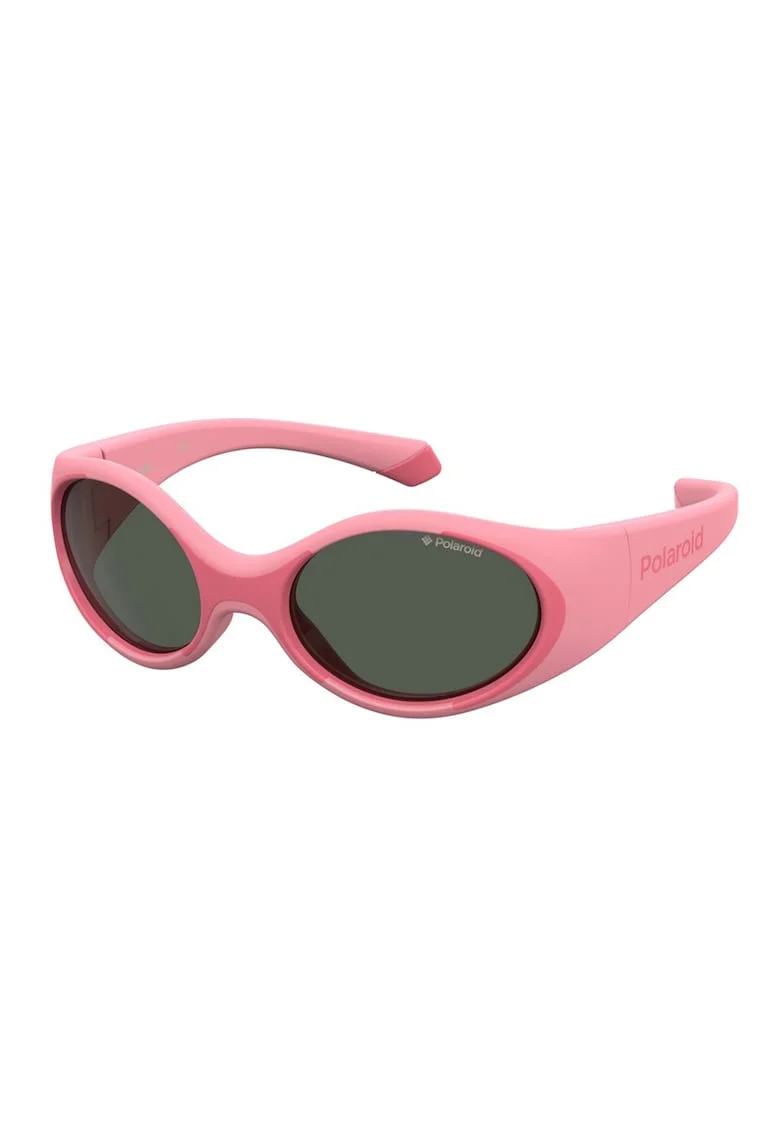 Ochelari de soare ovali cu lentile polarizate, Roz