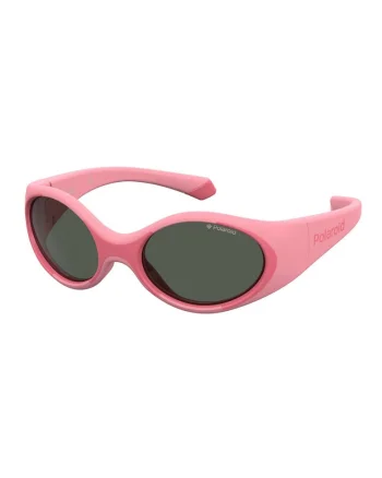 Ochelari de soare ovali cu lentile polarizate, Roz