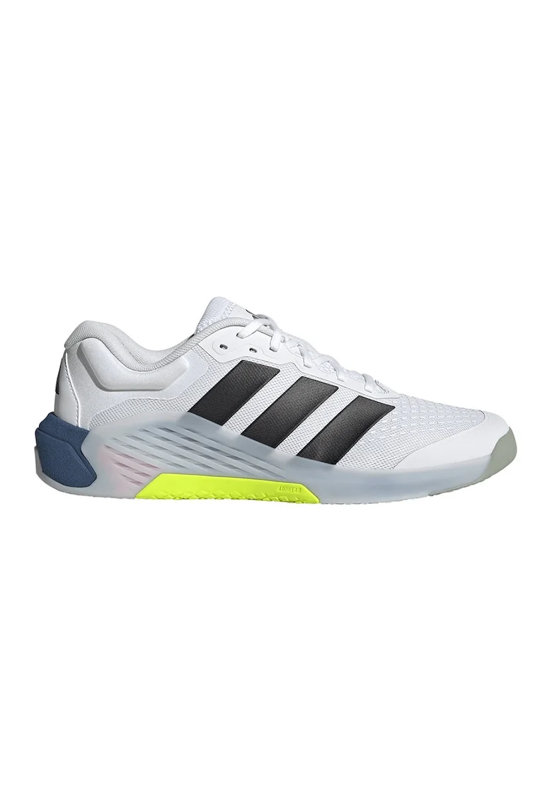 Pantofi low-cut Dropset 4, pentru fitness, Alb/Negru