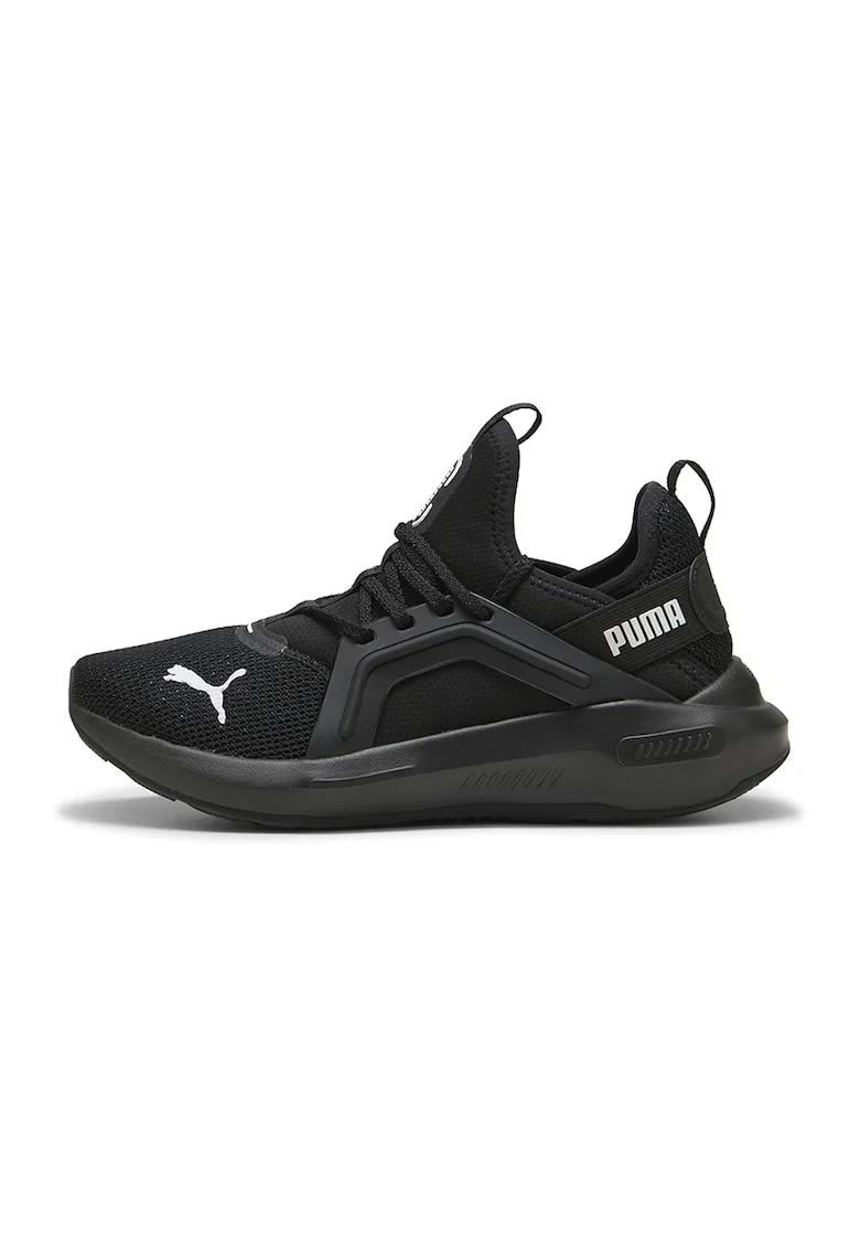 Pantofi cu logo pentru alergare, Negru, Alb optic, Negru/Alb optic