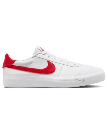 Pantofi sport barbati  Court Shot, design clasic, talpa din spuma, alb/rosu, material sintetic
