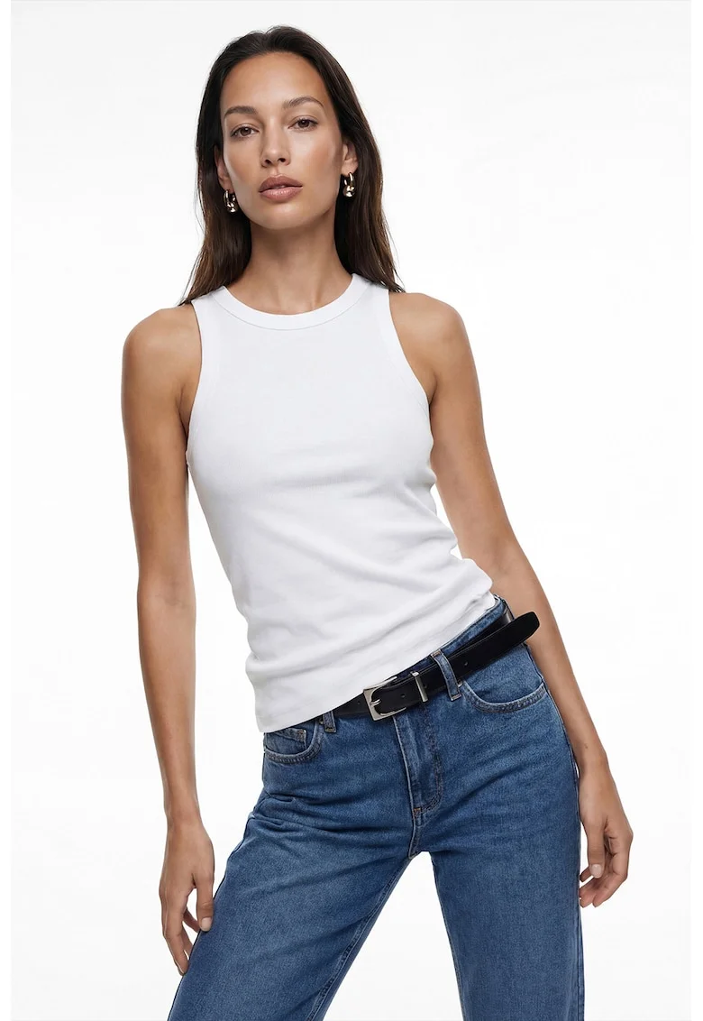Top extra slim fit, Alb