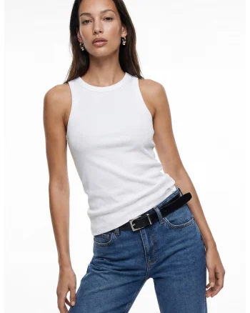Top extra slim fit, Alb