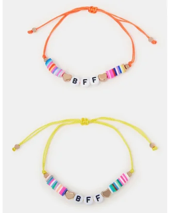Set de bratari BFF - 2 piese, Multicolor