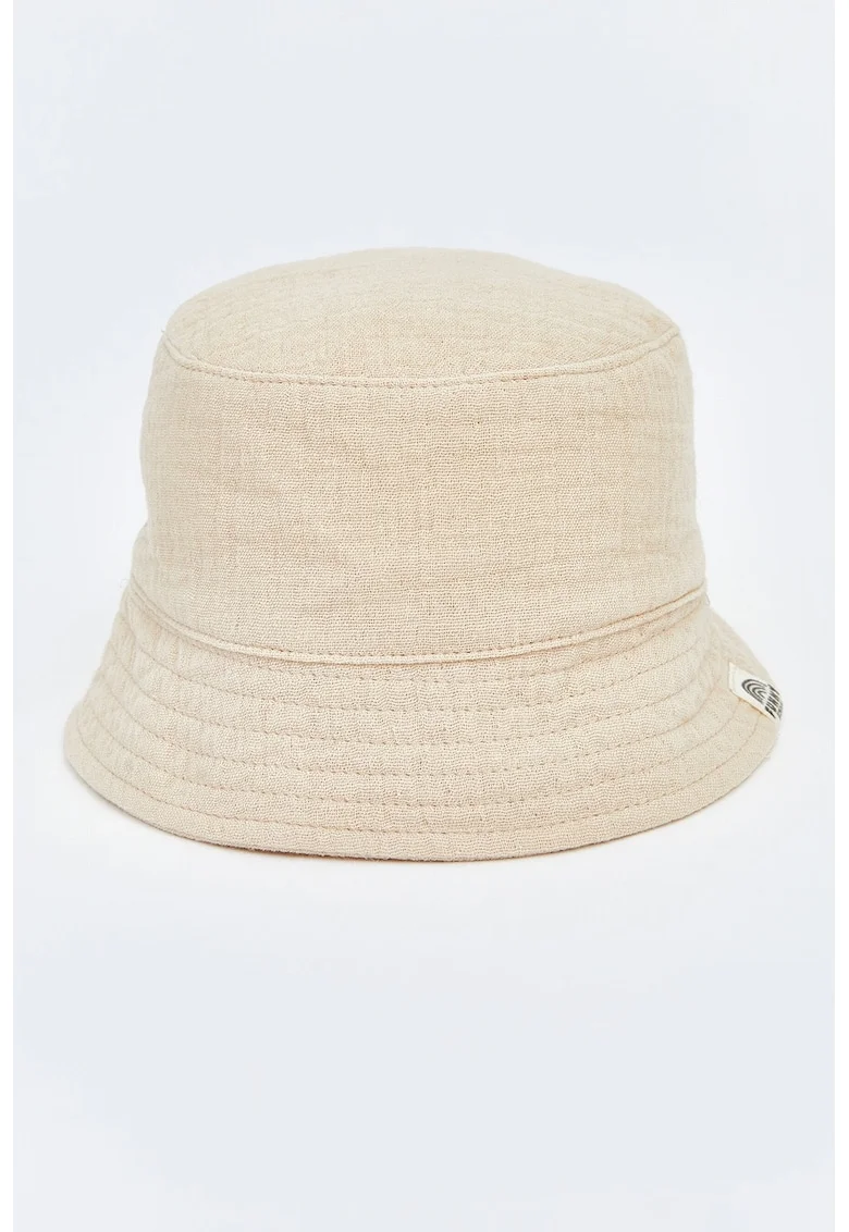 Palarie bucket din bumbac, Bej