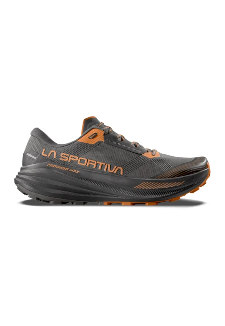 Pantofi low-cut Prodigio Max pentru alergare, Negru stins/Portocaliu mandarina