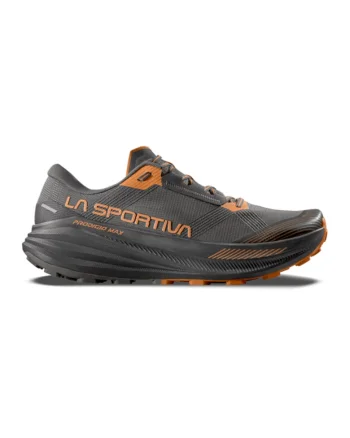 Pantofi low-cut Prodigio Max pentru alergare, Negru stins/Portocaliu mandarina