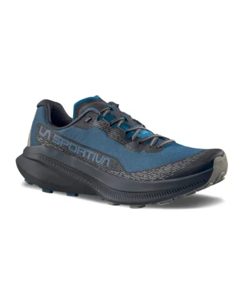 Pantofi Prodigio 2 cu sireturi elastice, pentru alergare, Albastru inchis/Negru stins