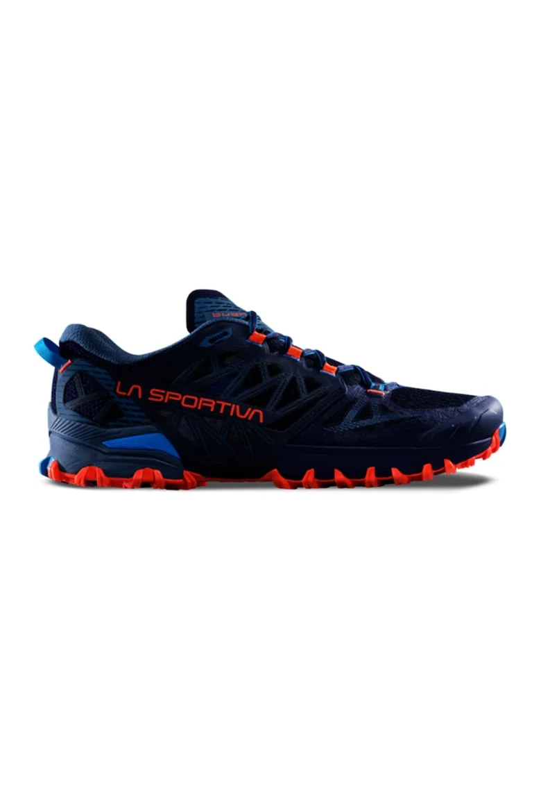 Pantofi low-cut Bushido III Wide pentru alergare, Portocaliu mandarina/Albastru royal/Albastru indigo