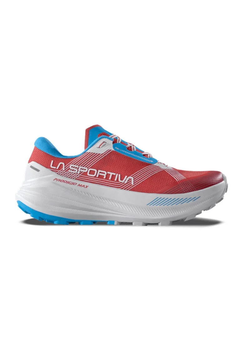Pantofi Prodigio Max cu sireturi elastice pentru alergare, Albastru pastel/Coral/Alb optic