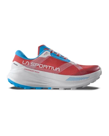 Pantofi Prodigio Max cu sireturi elastice pentru alergare, Albastru pastel/Coral/Alb optic