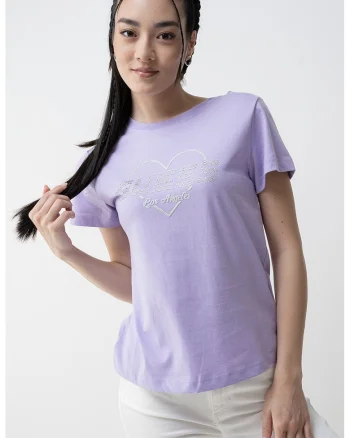 Tricou regular-fit cu logo decorativ
