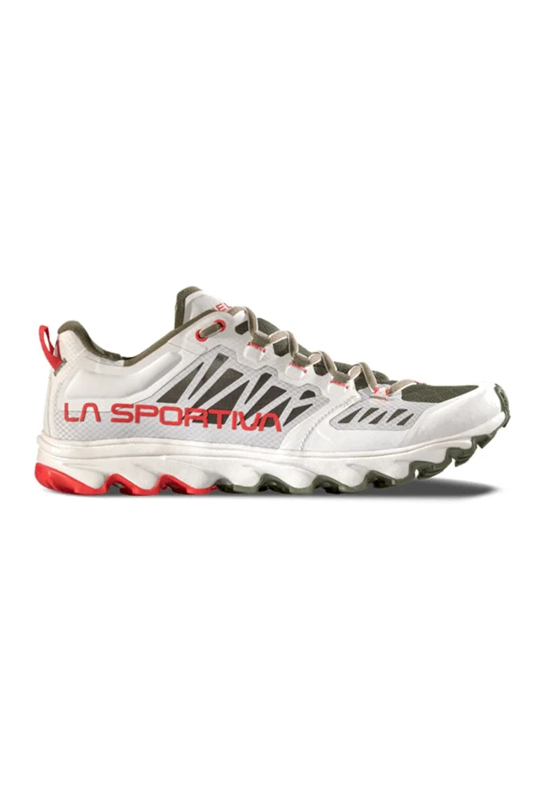Pantofi Helios III din material textil pentru alergare, Alb murdar/Gri antracit