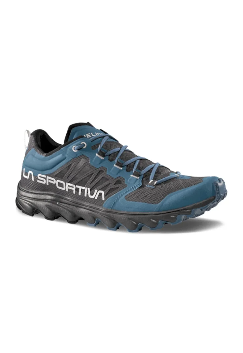 Pantofi Helios III din material textil pentru alergare, Negru/Albastru inchis