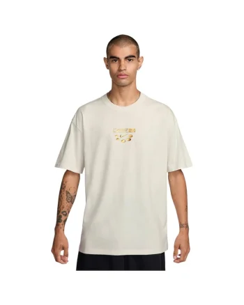 Tricou sportiv  Max90, maneca scurta, bej, bumbac