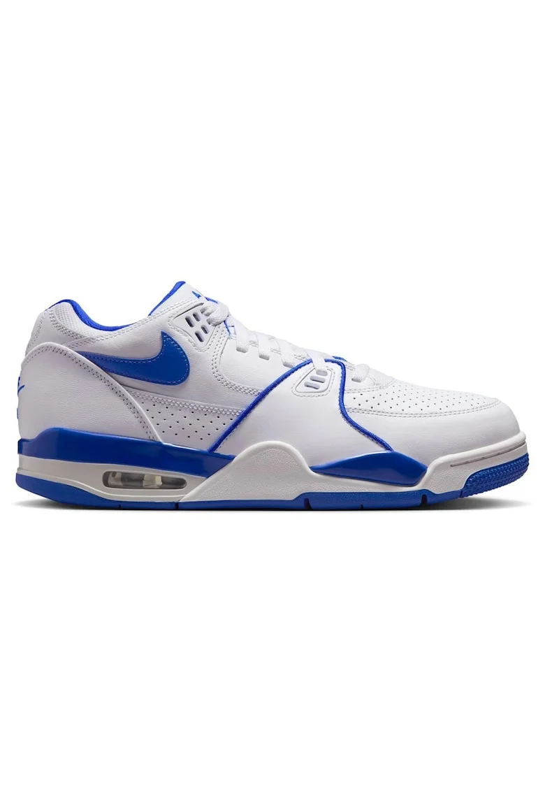 Pantofi sport barbati  Air Flight '89 Low, alb/albastru, piele ecologica, tehnologie Nike Air, croiala joasa
