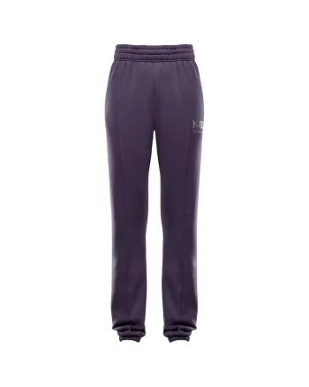 Pantaloni sport dama HM4319,  Bumbac/Poliester, Mov